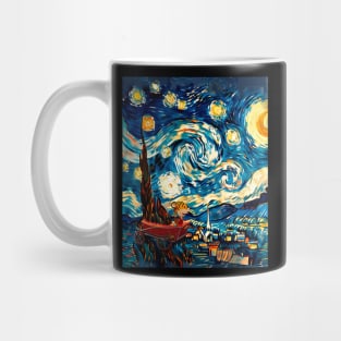 Calvin and Hobbes Stary Night Animal Antics Mug